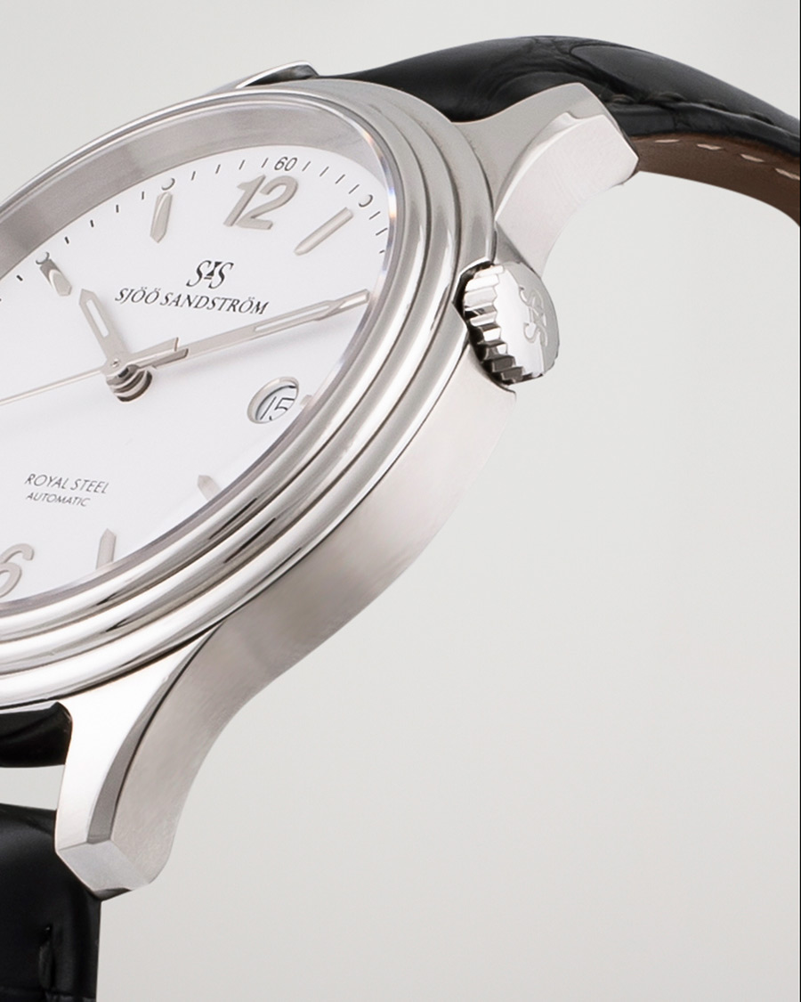 Uomini | Sjöö Sandström Pre-Owned Royal Steel Classic 41mm SS-1841-1 Steel White | Sjöö Sandström Pre-Owned | Royal Steel Classic 41mm SS-1841-1 Steel White