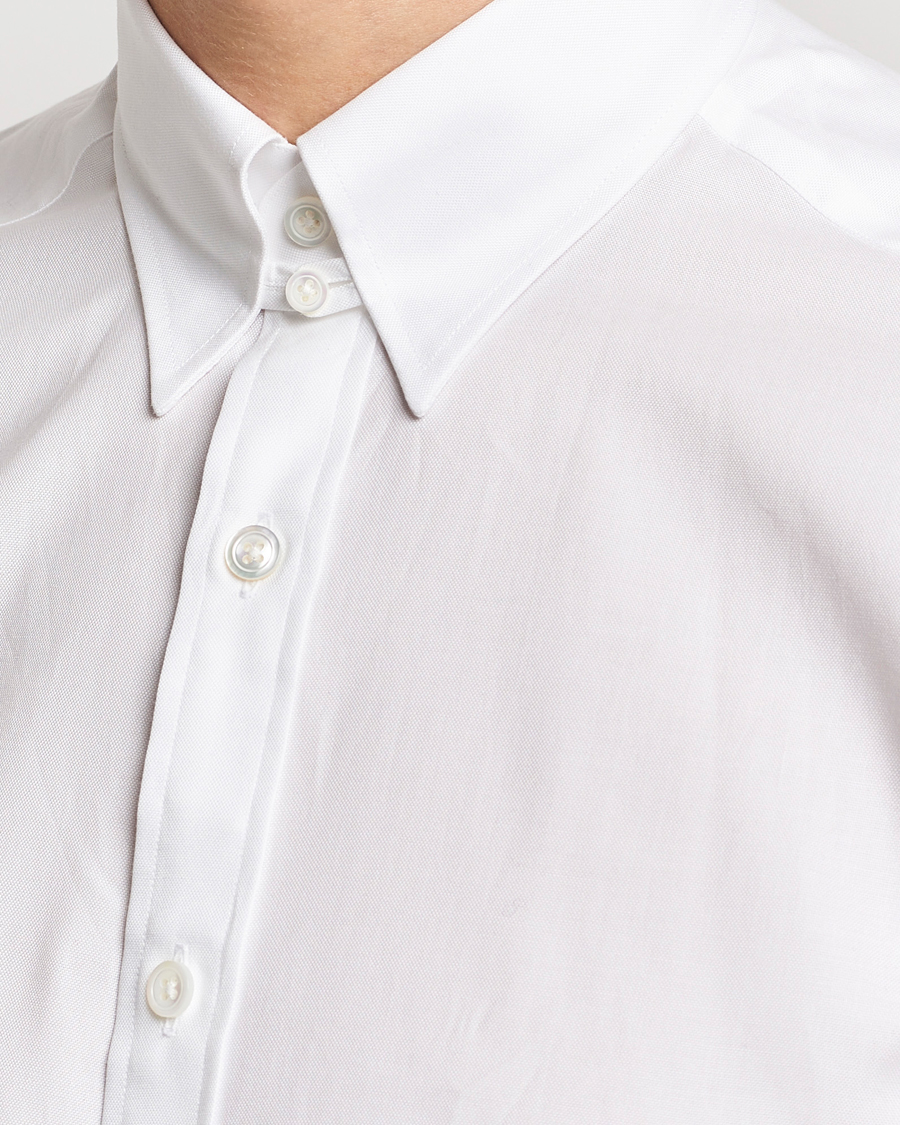Uomini | Camicie | Beams F | Oxford Tab Collar Shirt White