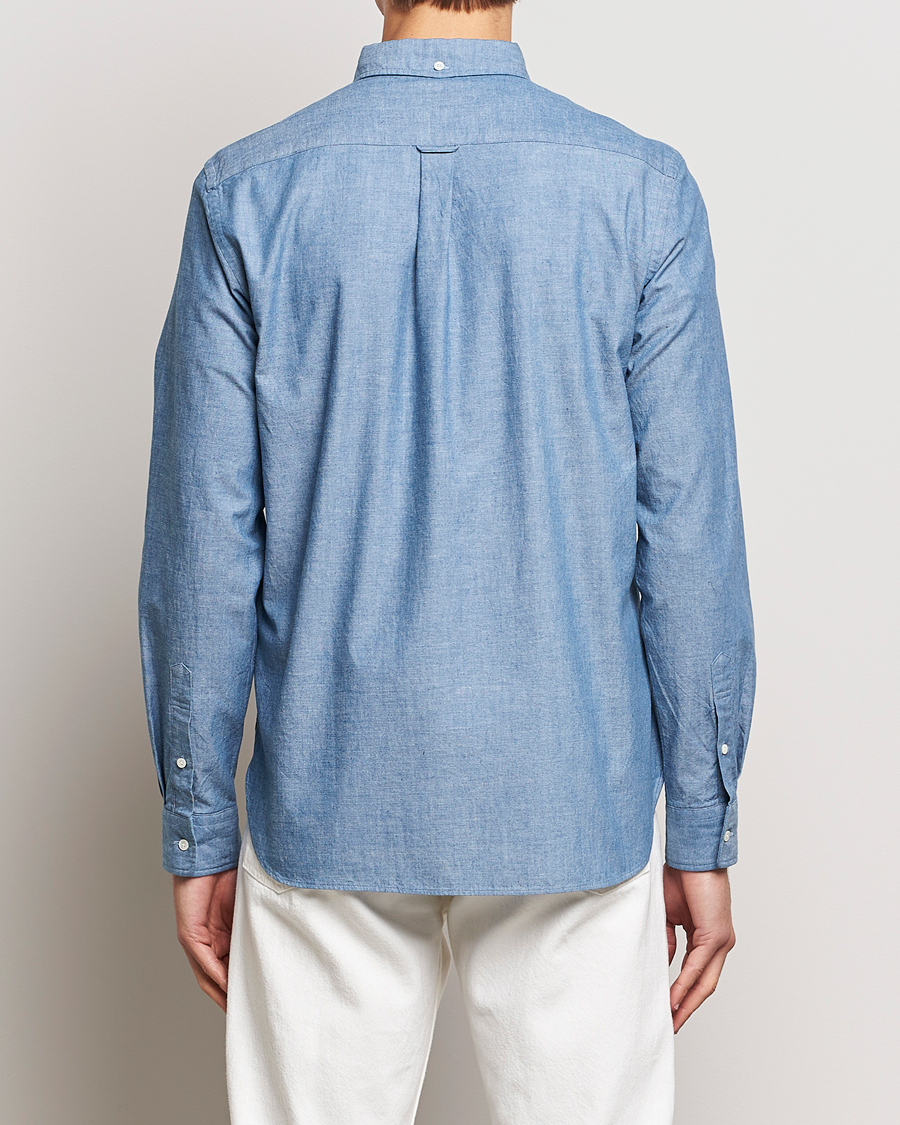 Uomini | Camicie | BEAMS PLUS | Chambray Button Down Shirt Blue