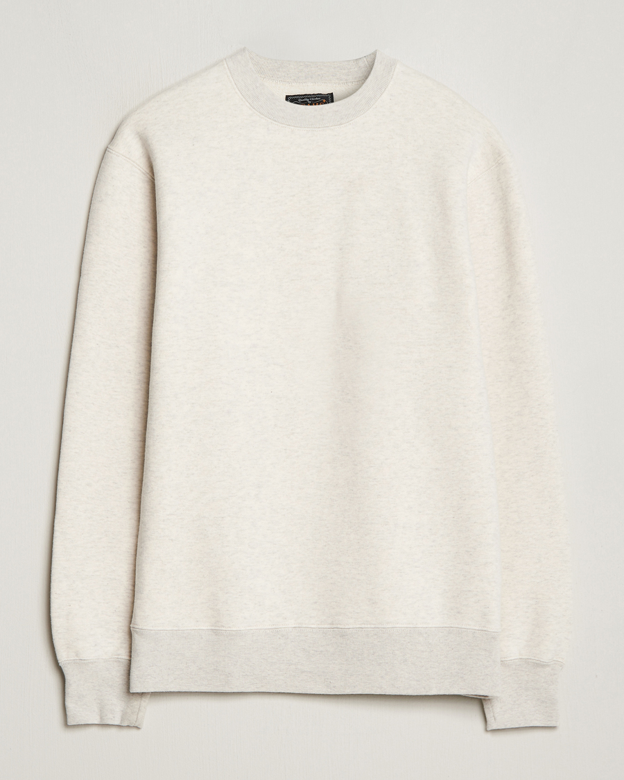 Uomini | Maglieria | BEAMS PLUS | Japanese Crewneck Sweatshirt Off White