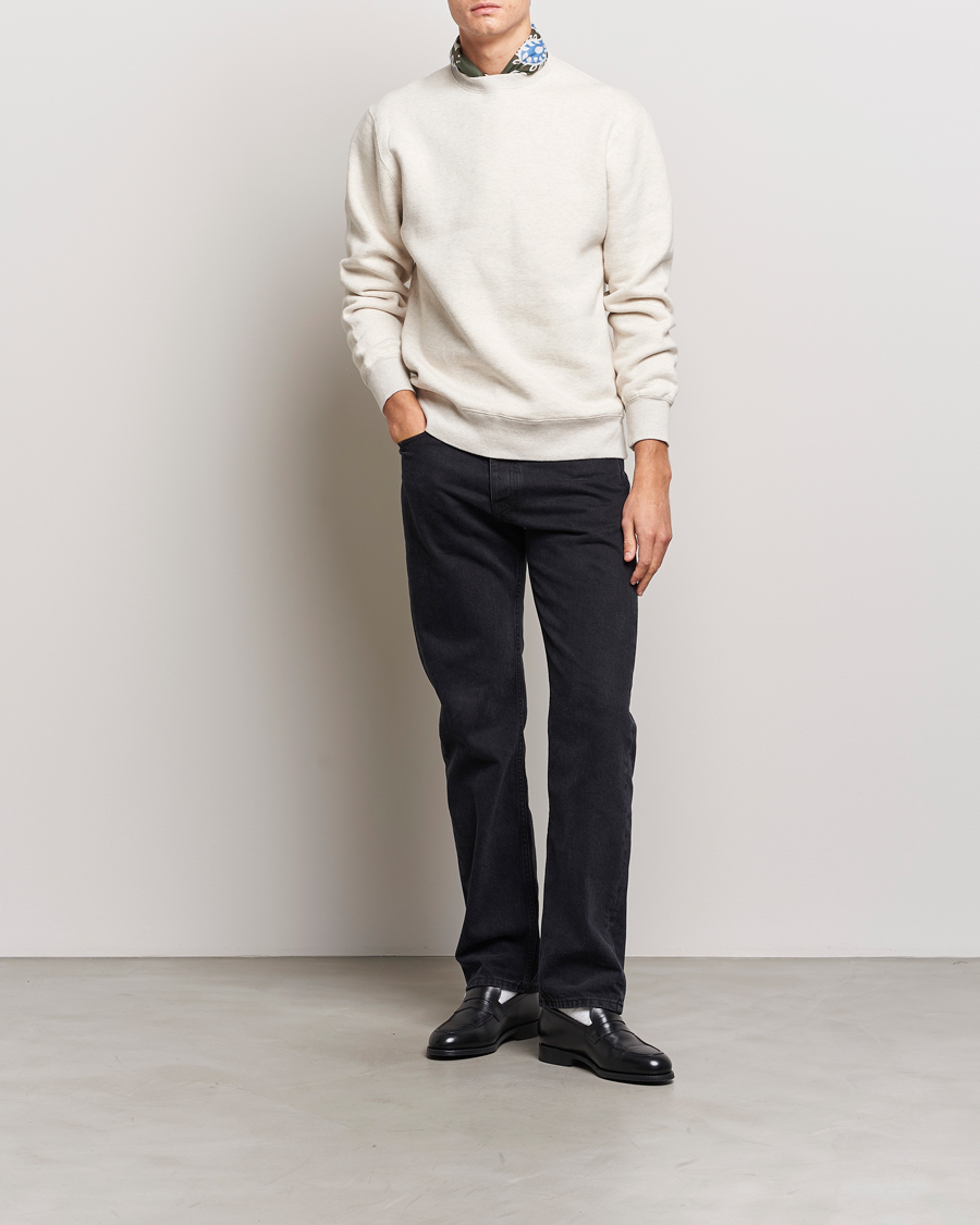 Uomini | Maglieria | BEAMS PLUS | Japanese Crewneck Sweatshirt Off White