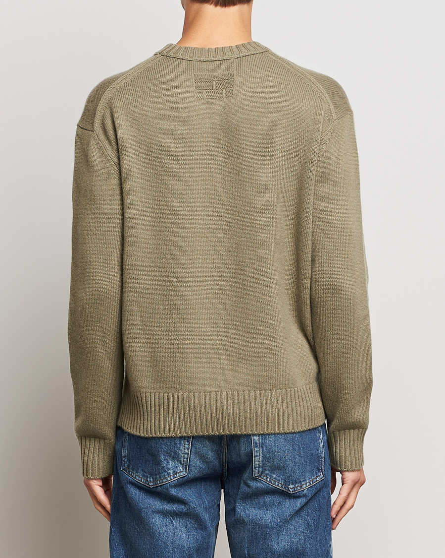 Uomini | Maglieria | FRAME | Cashmere Sweater Khaki Green