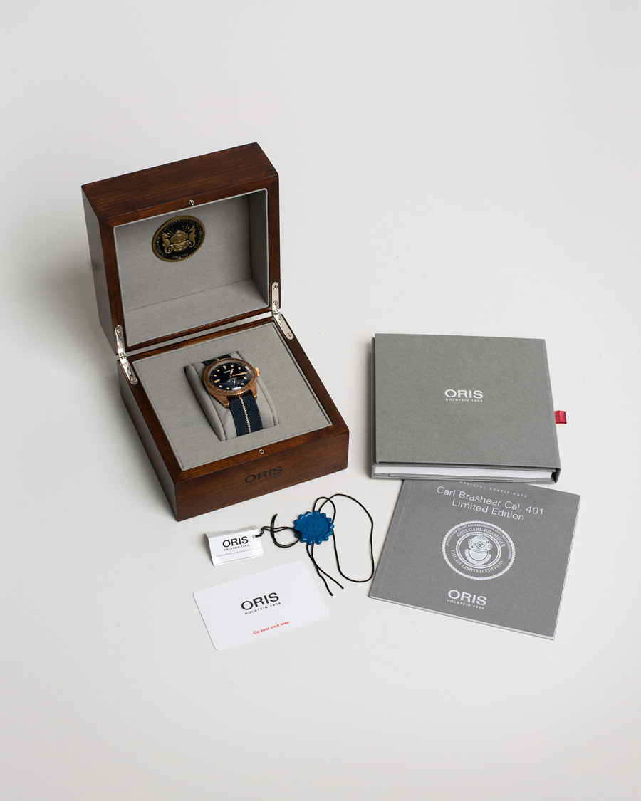 Uomini | Oris Pre-Owned Carl Brashear Calibre 401 Limited Edition Steel Blue | Oris Pre-Owned | Carl Brashear Calibre 401 Limited Edition Steel Blue