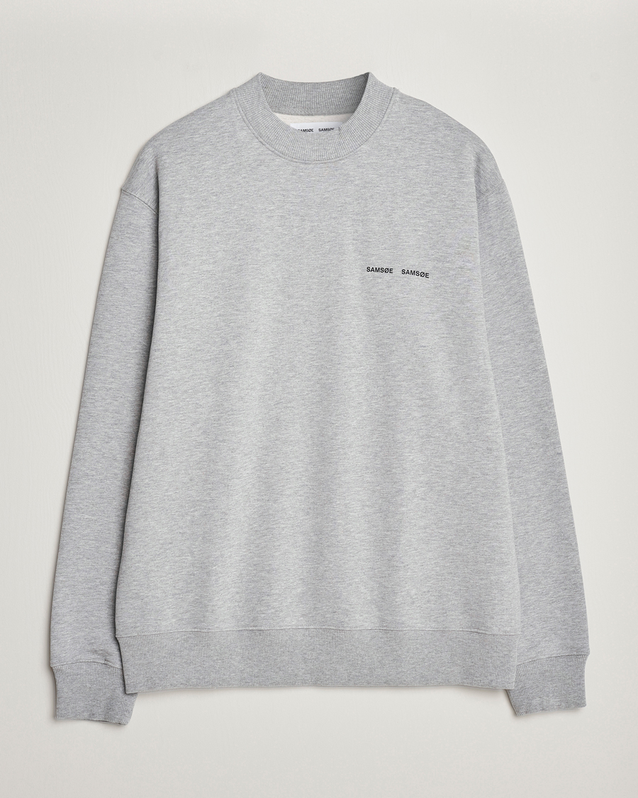 Uomini | Maglieria | Samsøe Samsøe | Norsbro Crew Neck Sweatshirt Grey Melange