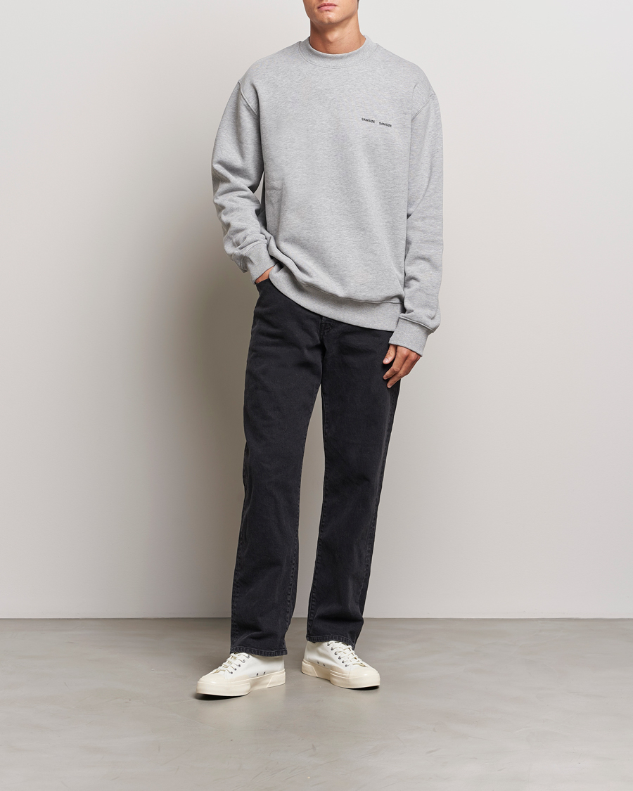 Uomini | Maglieria | Samsøe Samsøe | Norsbro Crew Neck Sweatshirt Grey Melange