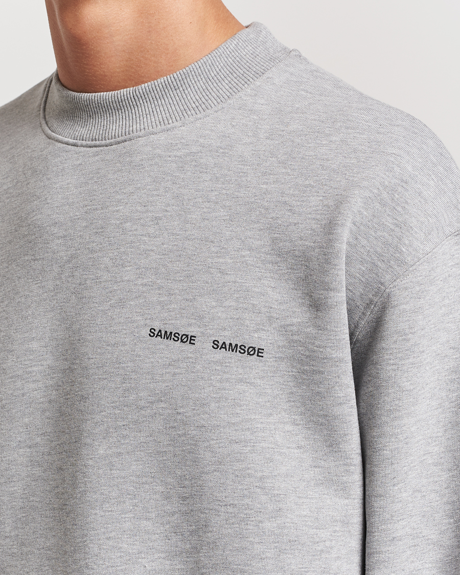 Uomini | Maglieria | Samsøe Samsøe | Norsbro Crew Neck Sweatshirt Grey Melange