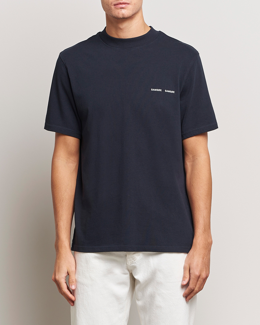 Uomini | T-shirt | Samsøe Samsøe | Norsbro Organic Cotton T-shirt Sky Captian