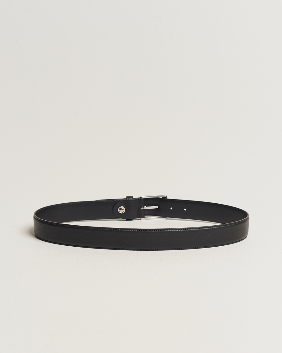 Uomini | Cinture | Canali | Classic Leather Belt Black Calf