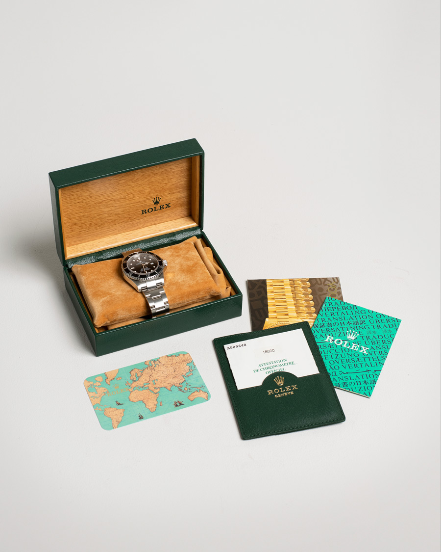 Uomini | Rolex Pre-Owned Sea Dweller 16600 Oyster Perpetual Steel Black | Rolex Pre-Owned | Sea Dweller 16600 Oyster Perpetual Steel Black