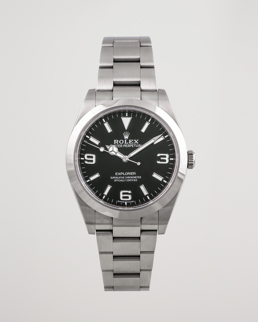 Uomini | Rolex Pre-Owned Explorer 39mm 214270 Steel Black | Rolex Pre-Owned | Explorer 39mm 214270 Steel Black