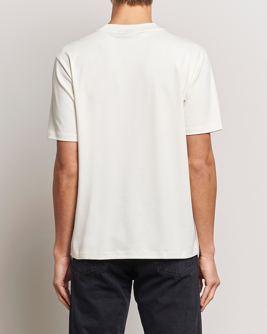 Uomini | T-shirt | J.Lindeberg | Adnan Logo Mock Neck T-Shirt Cloud White