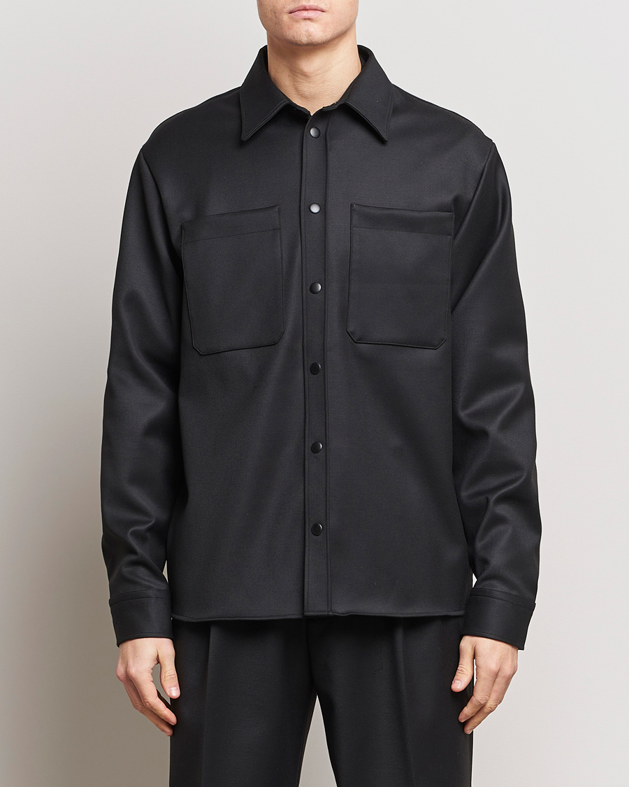 Uomini | Giacche | J.Lindeberg | Coen Double Face Overshirt Black
