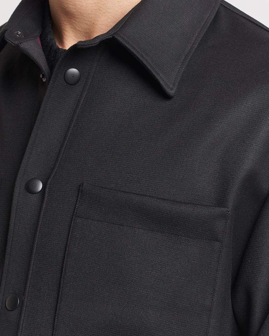 Uomini | Giacche | J.Lindeberg | Coen Double Face Overshirt Black