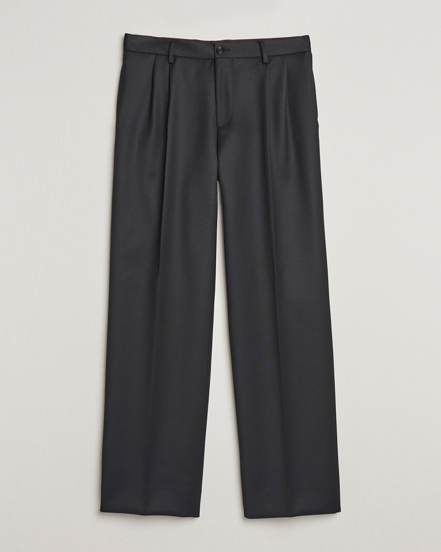 Uomini | Pantaloni | J.Lindeberg | Haij Double Pleat Pants Black