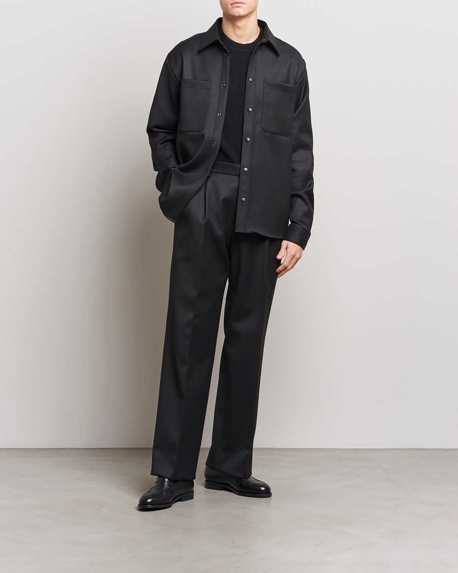 Uomini | Pantaloni | J.Lindeberg | Haij Double Pleat Pants Black