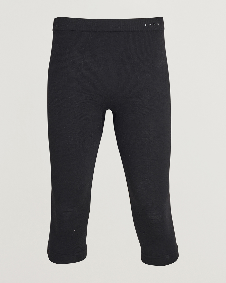 Uomini | Pantaloni | Falke | Sport 3/4 Tights Wool Tech Light Black