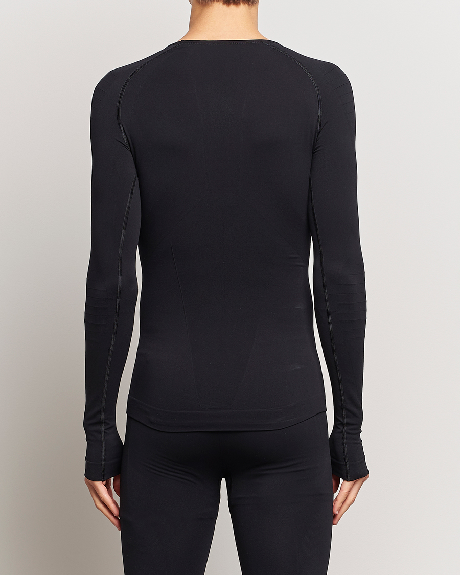 Uomini | T-shirt | Falke | Long Sleeve Warm Shirt Black