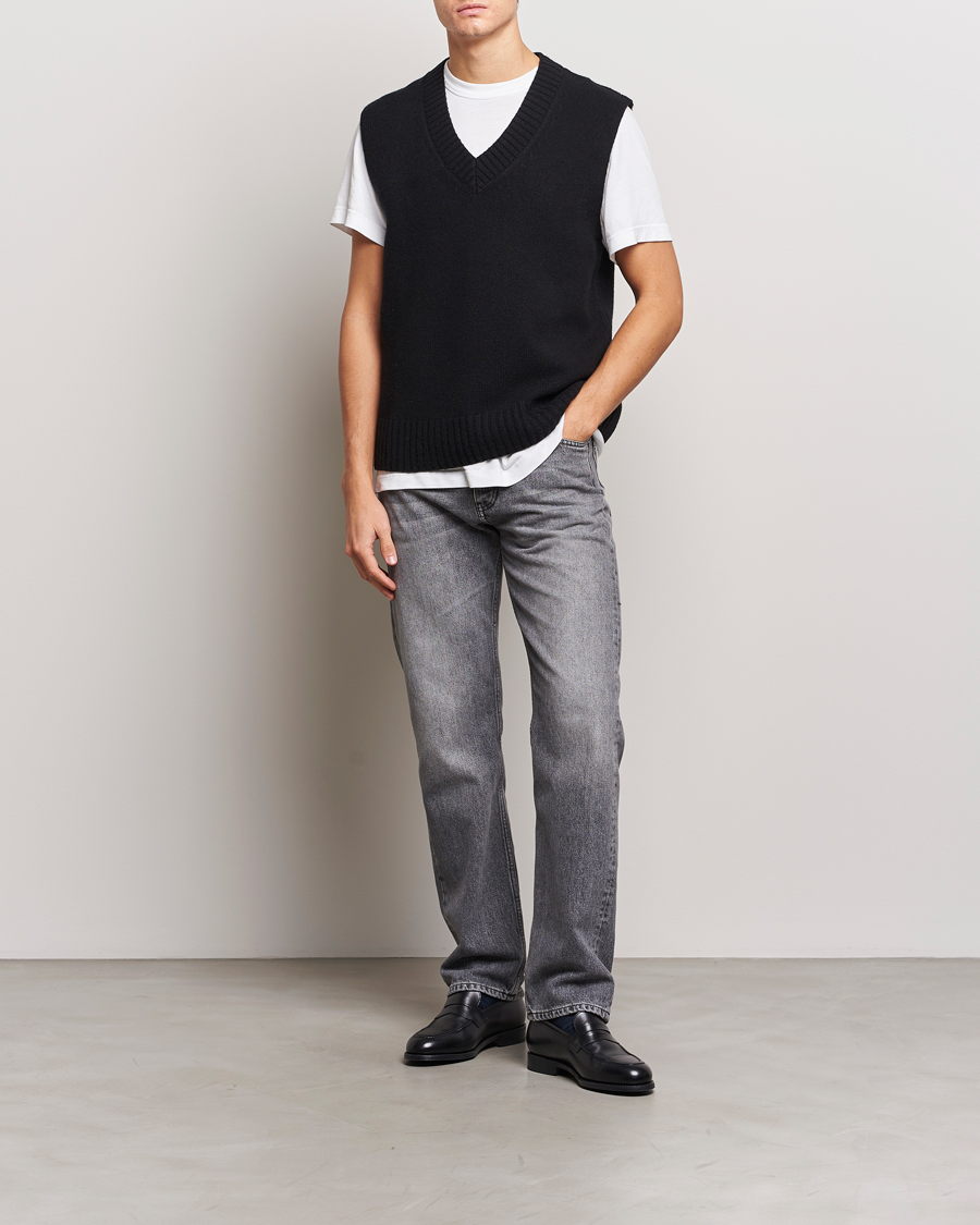 Uomini | Maglieria | A Day's March | Wigtown Lambswool Vest Black