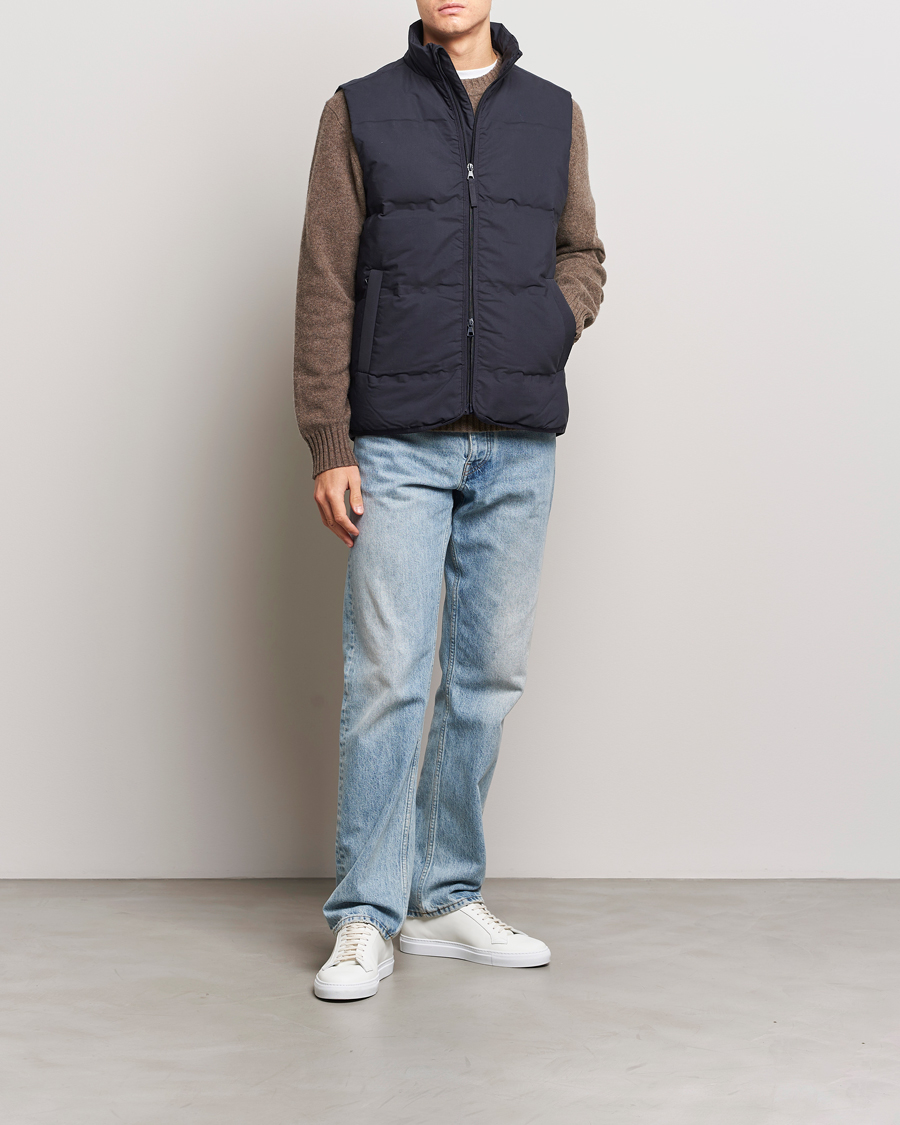 Uomini | Giacche | A Day's March | Alford Puffer Vest Navy