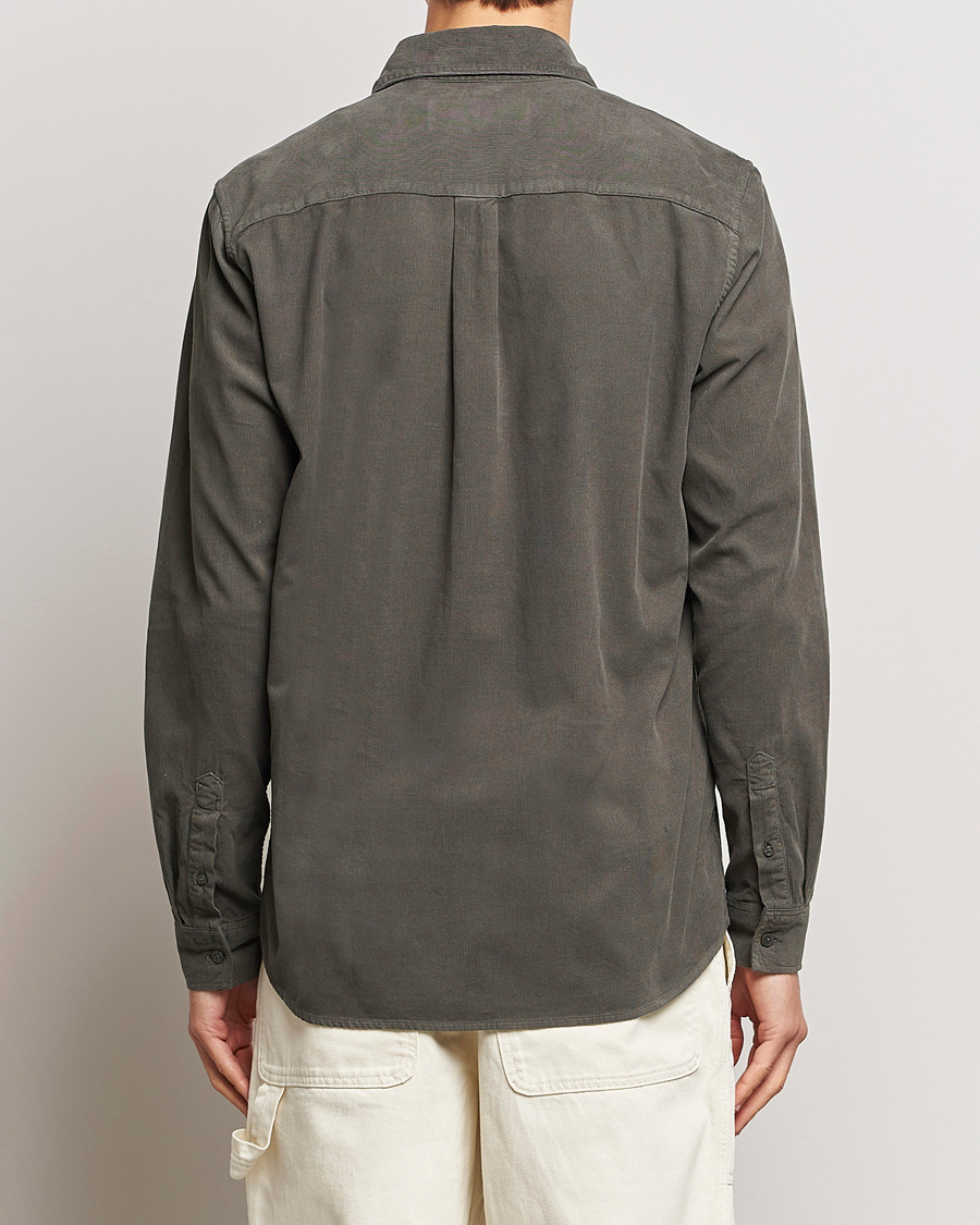 Uomini | Camicie | A Day's March | Daintree Baby Cord Shirt Olive