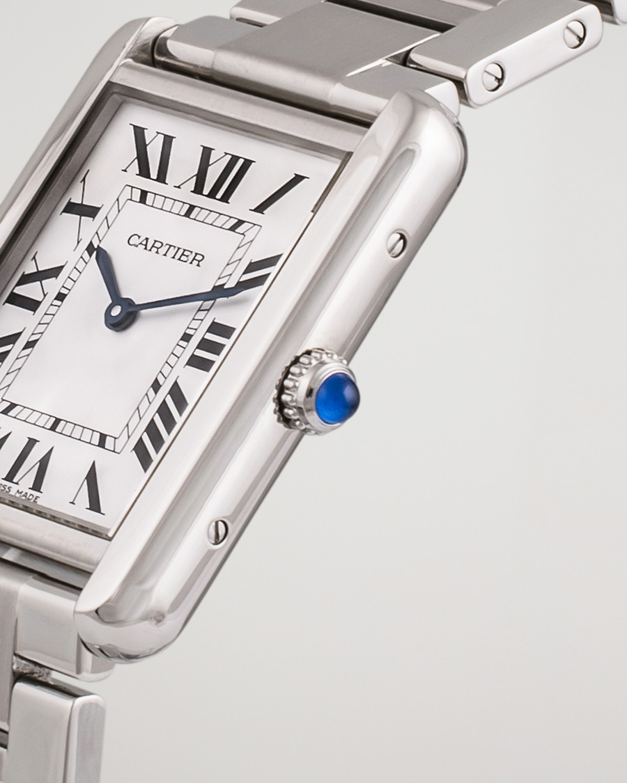 Uomini | Cartier Pre-Owned Tank Solo Large W5200014 Steel White | Cartier Pre-Owned | Tank Solo Large W5200014 Steel White