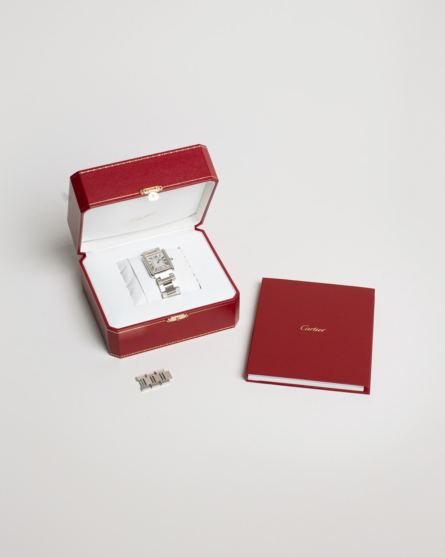 Uomini | Cartier Pre-Owned Tank Solo Large W5200014 Steel White | Cartier Pre-Owned | Tank Solo Large W5200014 Steel White