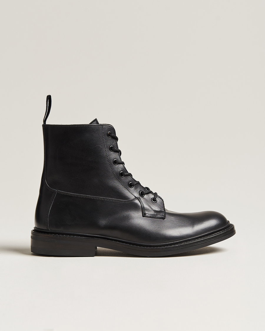 Uomini | Stivali | Tricker's | Burford Dainite Country Boots Black Calf