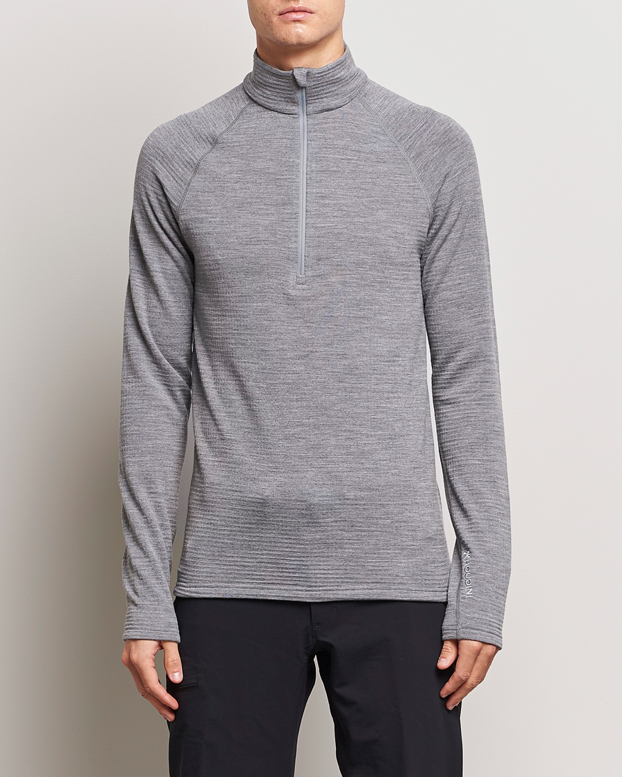 Uomini | Maglieria | Houdini | Desoli Merino Thermal Half-Zip College Grey