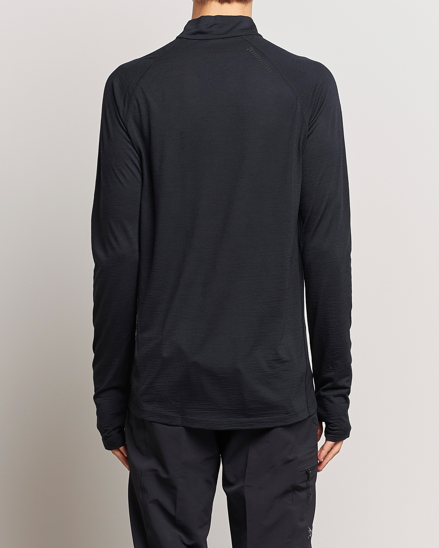 Uomini | Maglieria | Houdini | Desoli Merino Light Half Zip True Black
