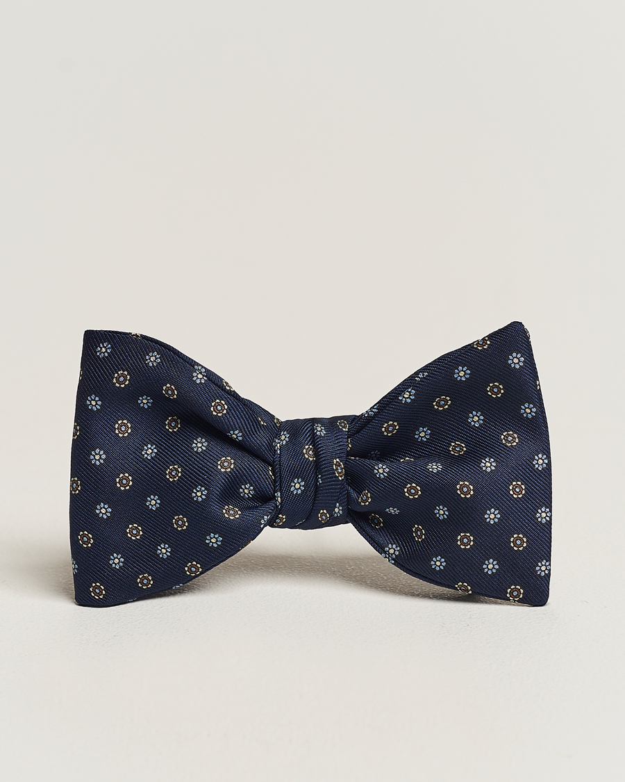 Uomini | E. Marinella Silk Bow Tie Navy | E. Marinella | Silk Bow Tie Navy