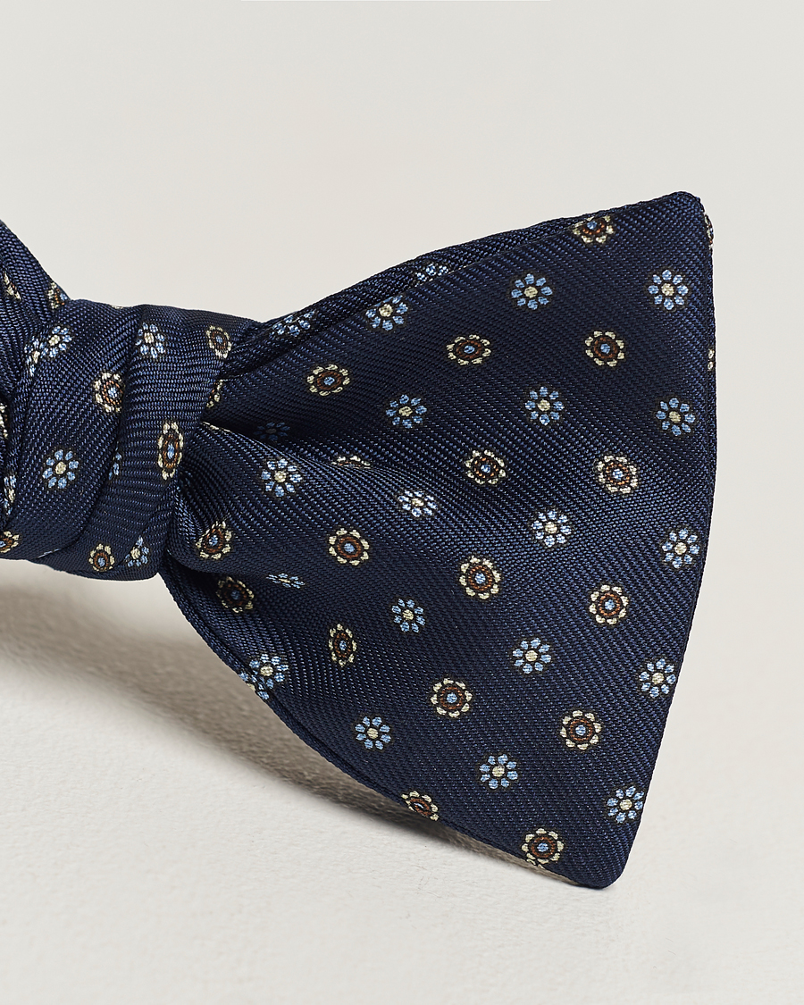 Uomini | E. Marinella Silk Bow Tie Navy | E. Marinella | Silk Bow Tie Navy
