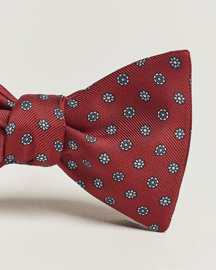 Uomini | E. Marinella Silk Bow Tie Burgundy | E. Marinella | Silk Bow Tie Burgundy