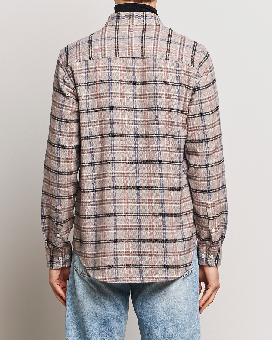 Uomini | Camicie | NN07 | Arne Checked Cotton Shirt Pastel