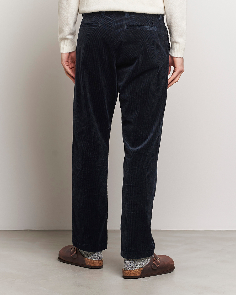 Uomini | Pantaloni | NN07 | Alex Regular Fit Corduroy Pants Navy Blue