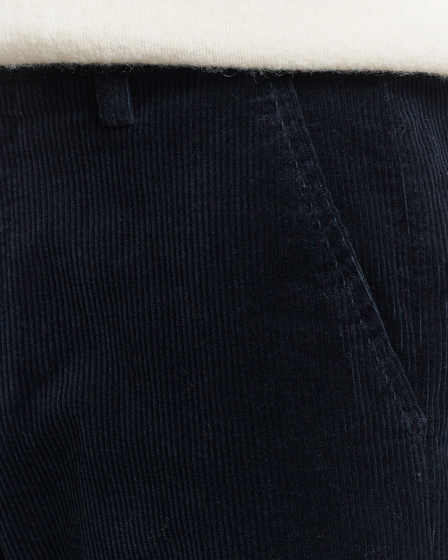 Uomini | Pantaloni | NN07 | Alex Regular Fit Corduroy Pants Navy Blue