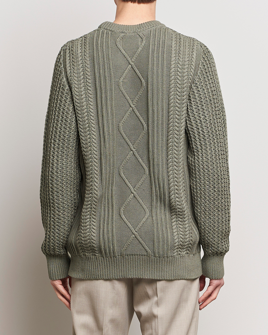 Uomini | Maglieria | NN07 | Caleb Cable Knit Sweater Khaki Sand