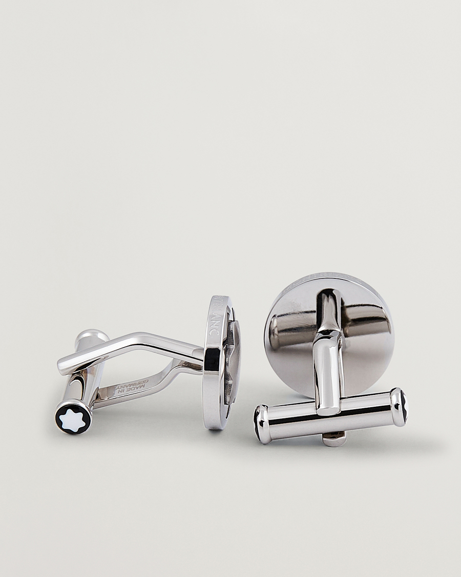 Uomini | Gemelli | Montblanc | Cufflinks Steel Snowcap Onyx