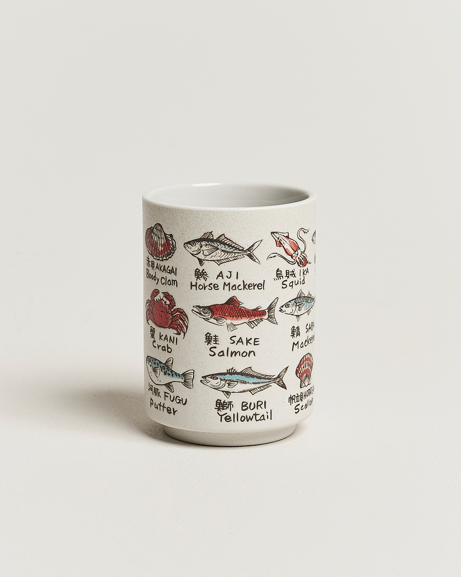 Uomini | Beams Japan Ceramic Fish Sushi Cup White | Beams Japan | Ceramic Fish Sushi Cup White