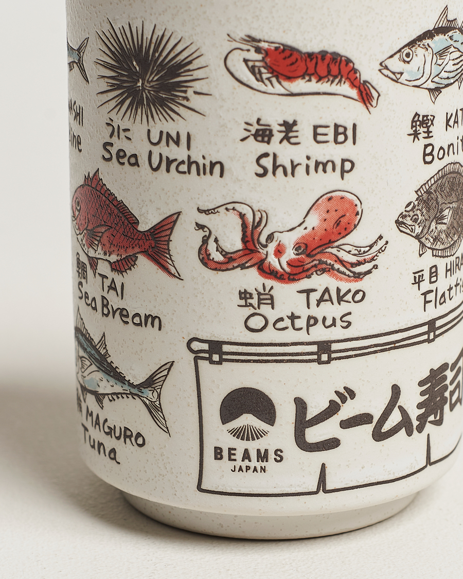 Uomini | Beams Japan Ceramic Fish Sushi Cup White | Beams Japan | Ceramic Fish Sushi Cup White