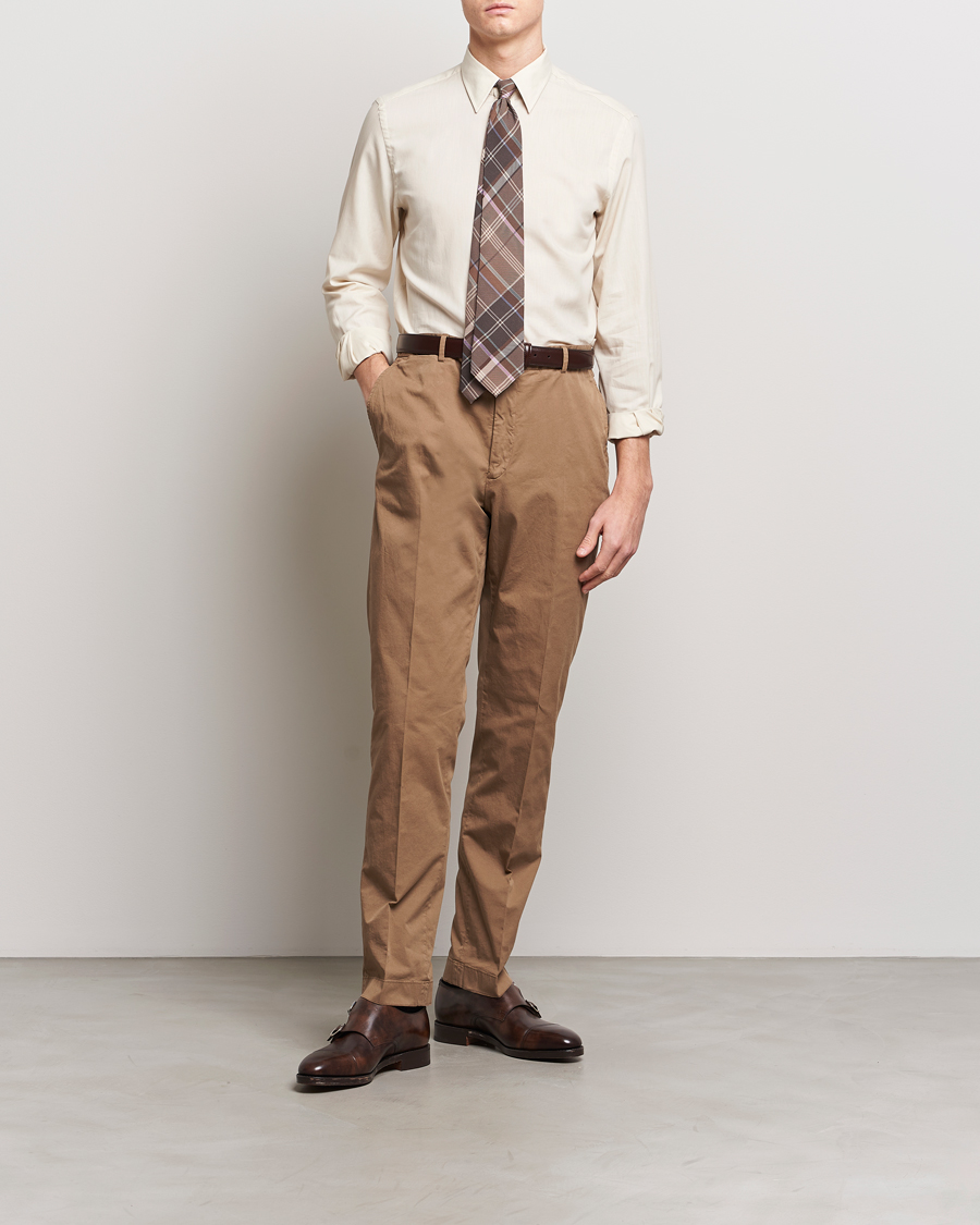 Uomini | Camicie | Ralph Lauren Purple Label | Soft Cotton Shirt Cream