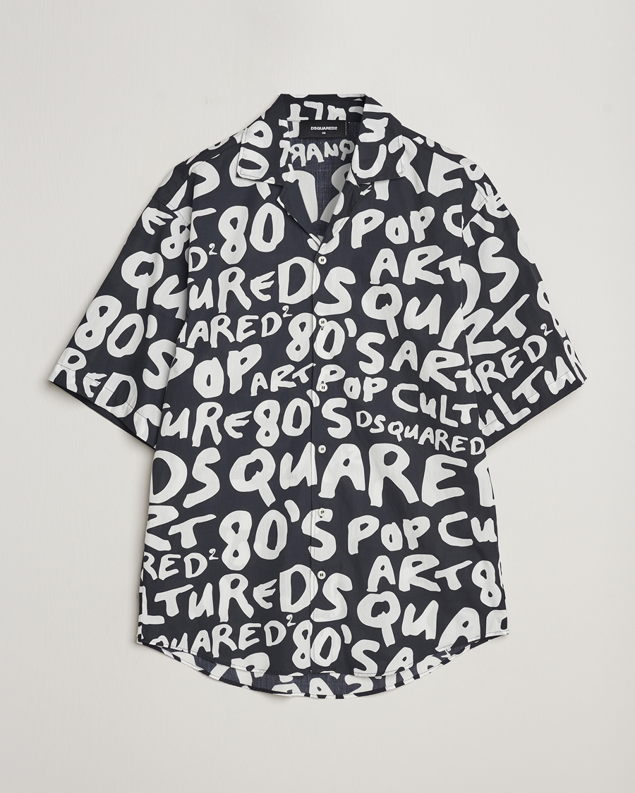 Uomini | Camicie | Dsquared2 | Pop 80's Bowling Shirt Black