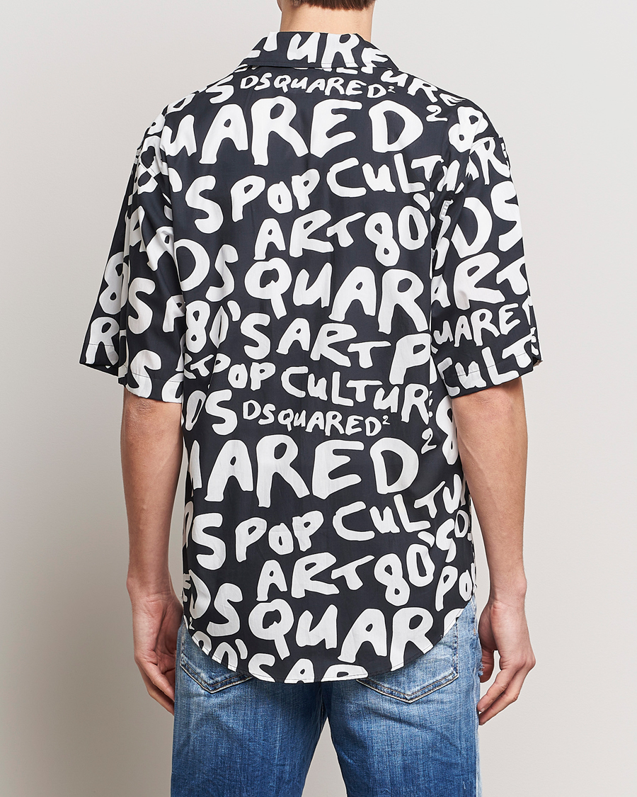 Uomini | Camicie | Dsquared2 | Pop 80's Bowling Shirt Black