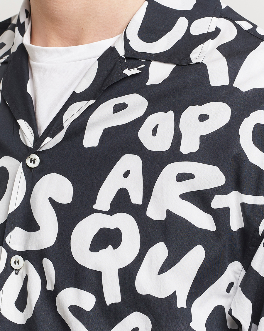 Uomini | Camicie | Dsquared2 | Pop 80's Bowling Shirt Black