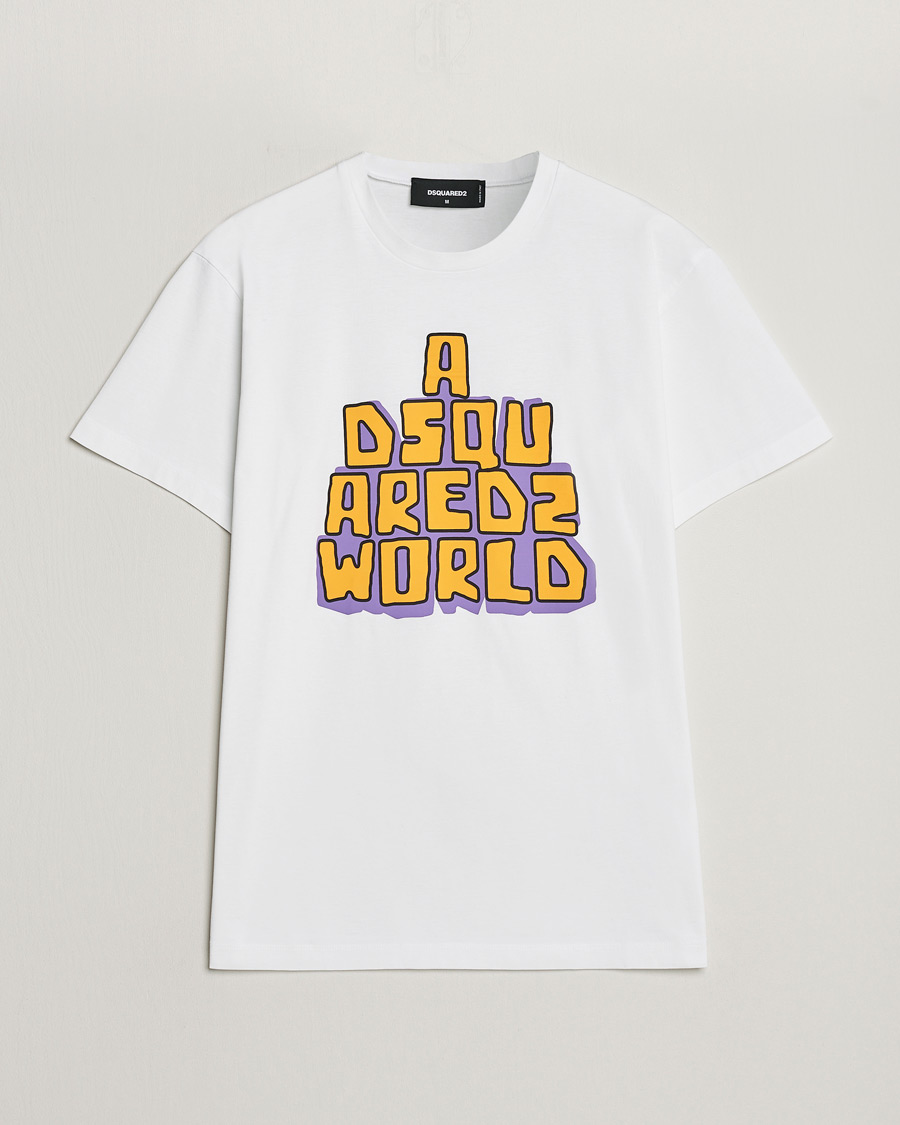 Uomini | T-shirt | Dsquared2 | Cool Fit Logo Crew Neck T-Shirt White