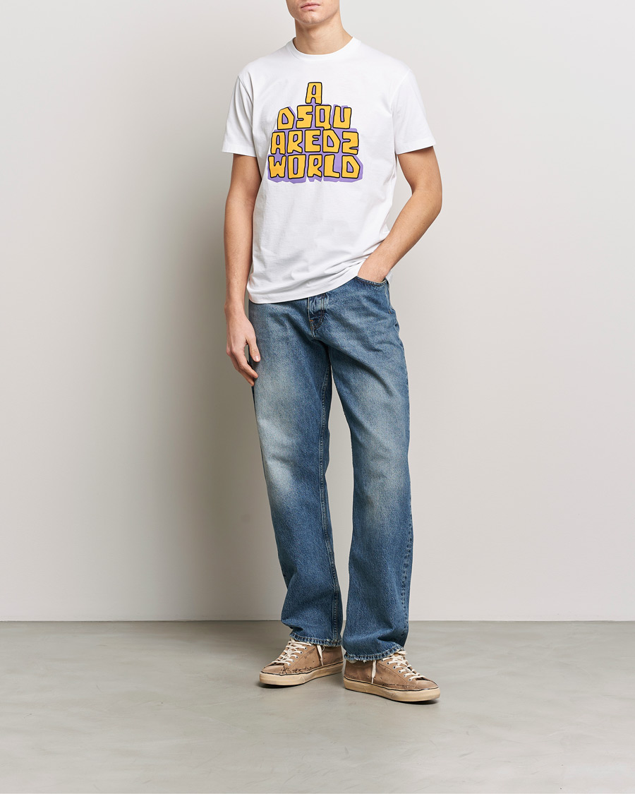 Uomini | T-shirt | Dsquared2 | Cool Fit Logo Crew Neck T-Shirt White