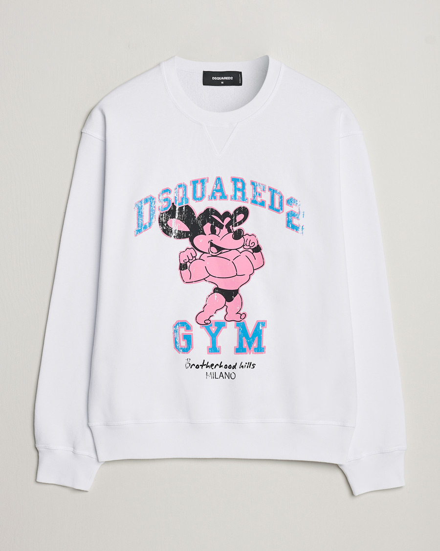 Uomini | Maglieria | Dsquared2 | Cool Fit Crew Neck Sweatshirt White