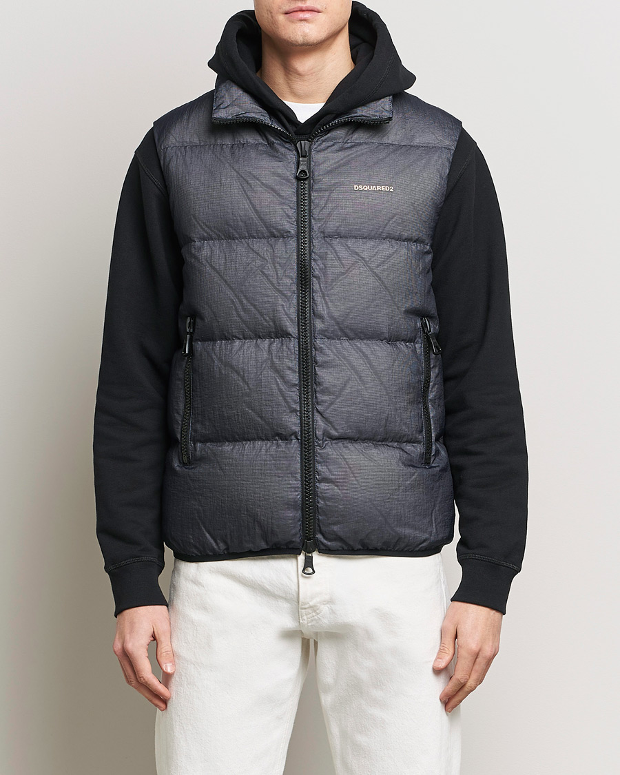 Uomini | Giacche | Dsquared2 | 3D Ripstop Puffer Vest Navy