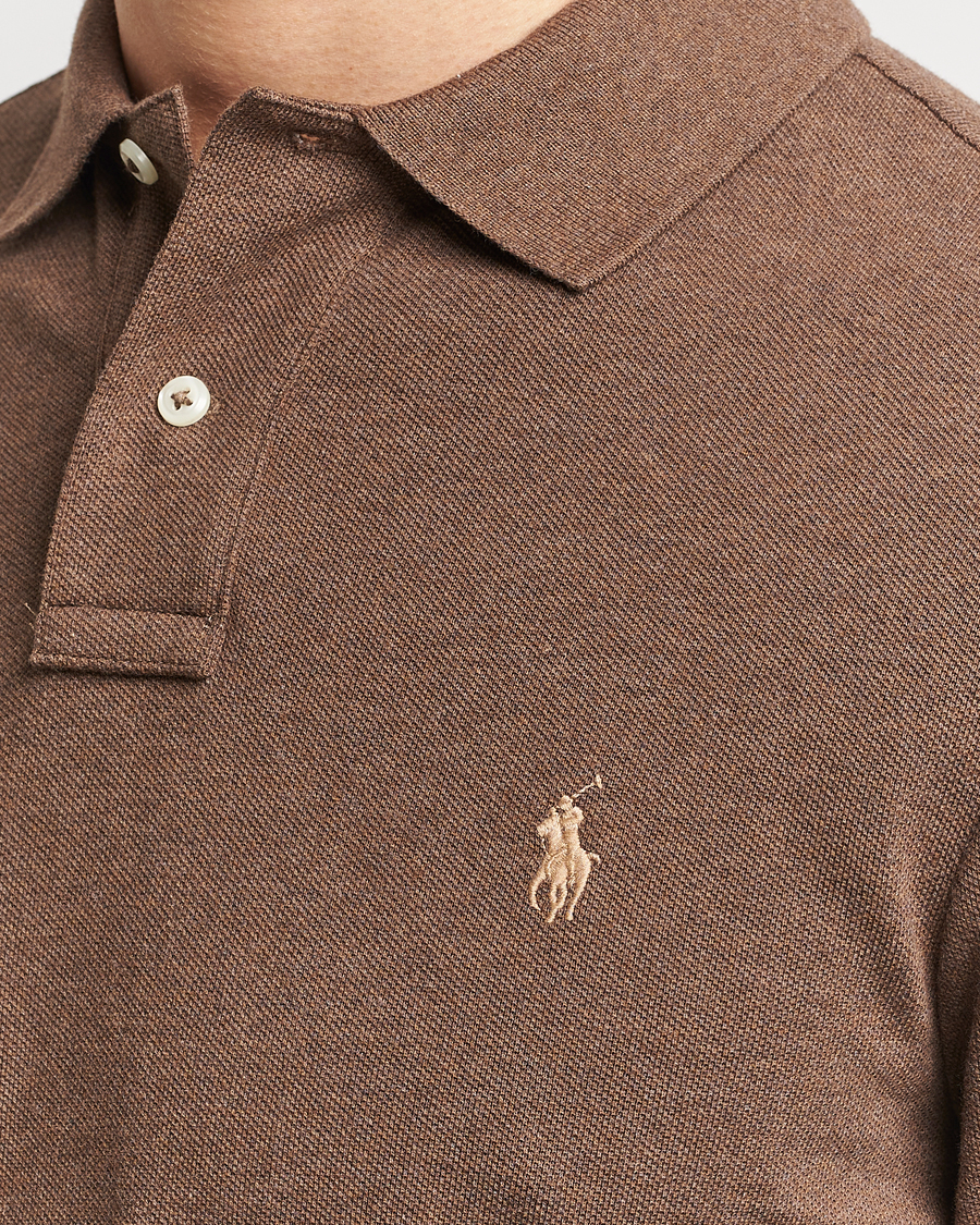 Uomini | Maglieria | Polo Ralph Lauren | Slim Fit Long Sleeve Polo Cedar Heather