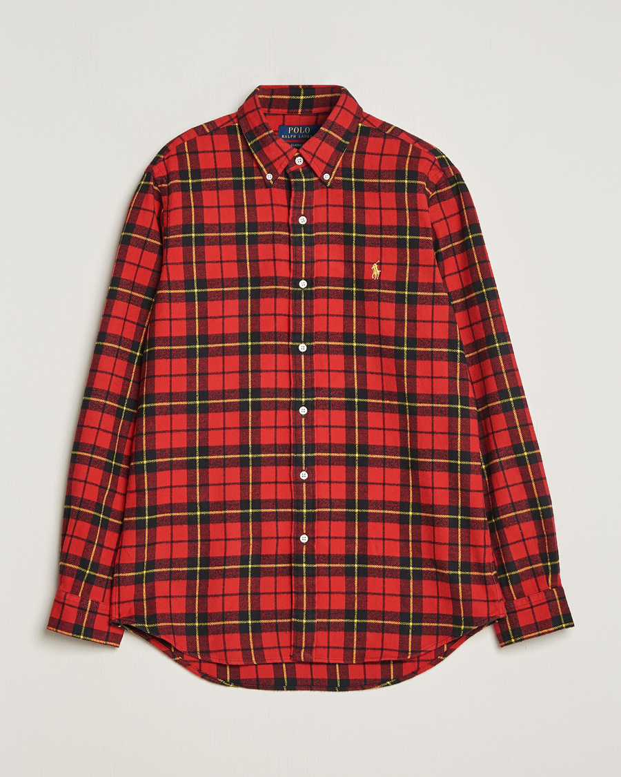 Uomini | Camicie | Polo Ralph Lauren | Lunar New Year Flannel Checked Shirt Red/Black