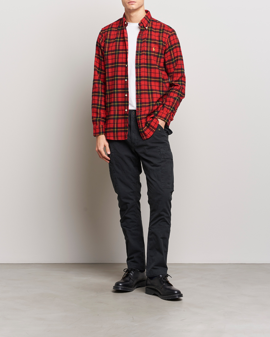 Uomini | Camicie | Polo Ralph Lauren | Lunar New Year Flannel Checked Shirt Red/Black